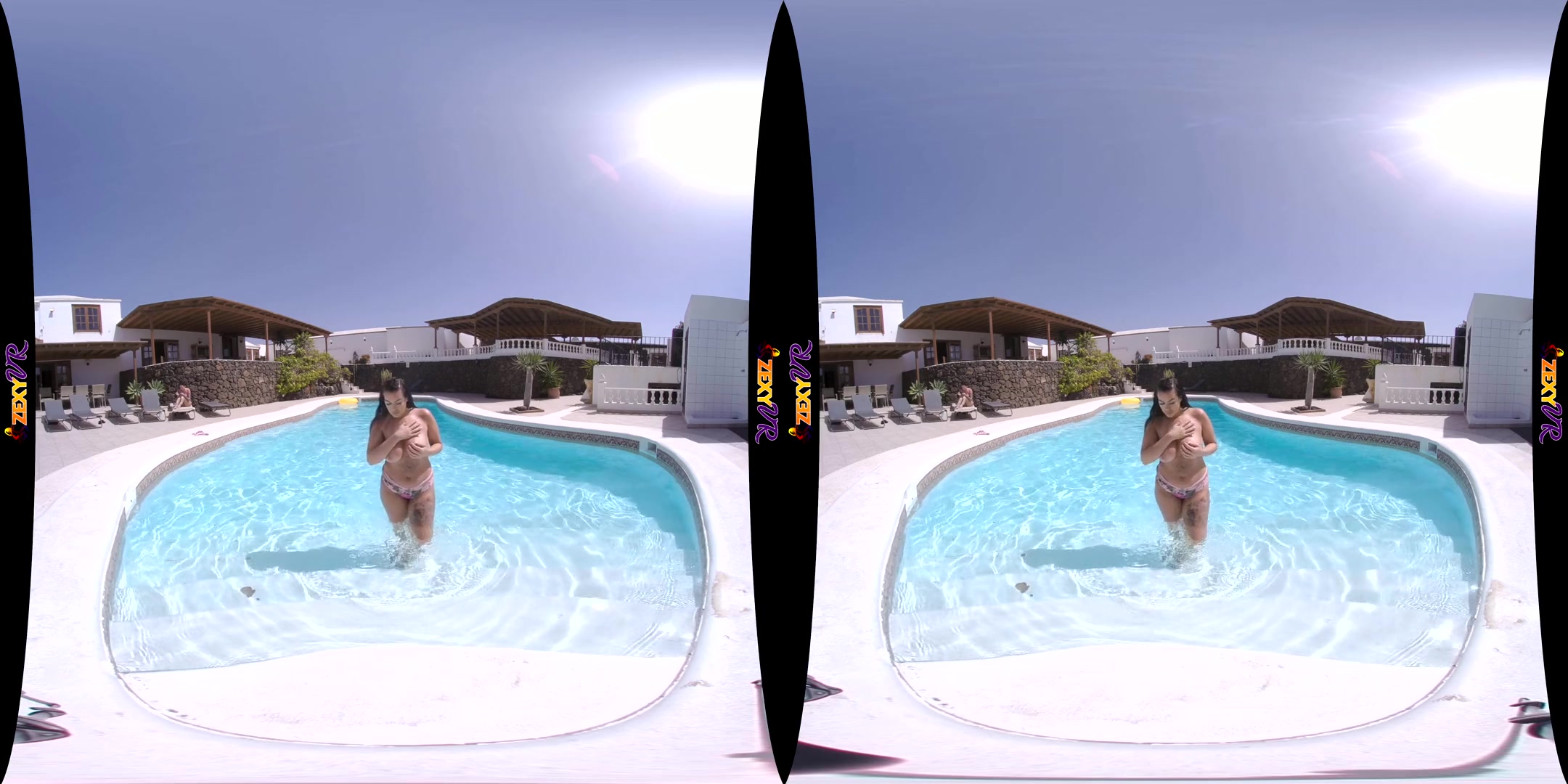 Wetness - Thick Big Tits Curvy Topless Pool - SexLikeReal