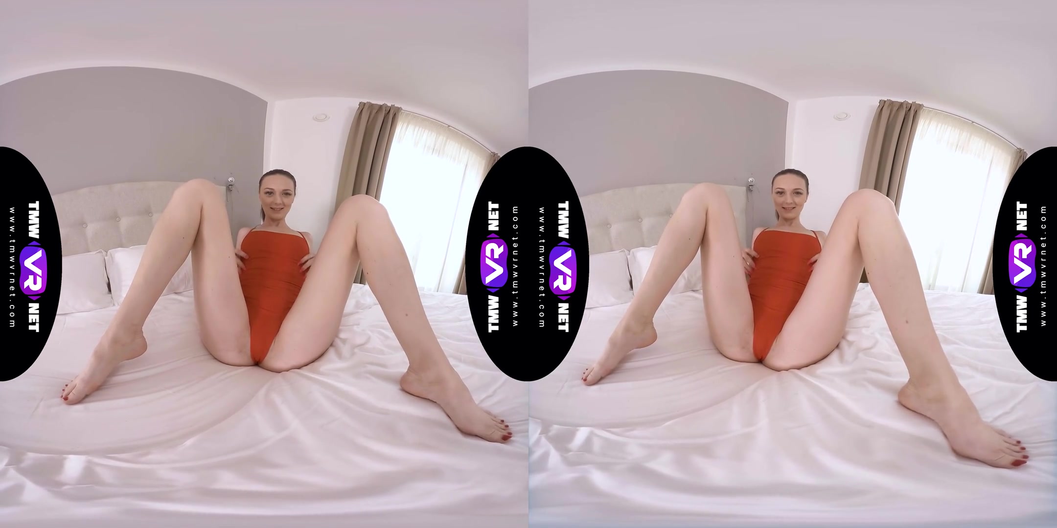 Getting Solo Orgasm When Waiting - Sexy Petite teen 18+ Masturbating on the Bed