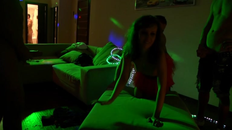 Four fellas screwed hard student 18+ at halloween