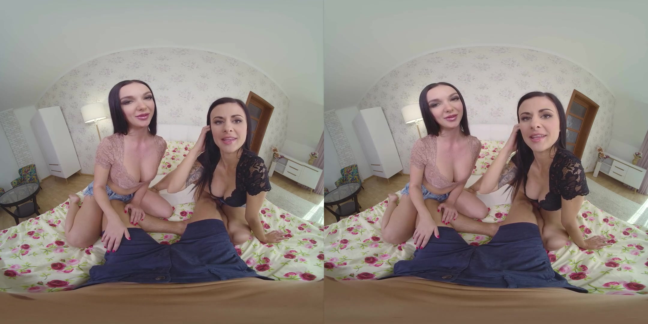 Teach Me Anal 4: Two Titted Girlfriends; Busty MFF Threesome POV Immersive HD VR