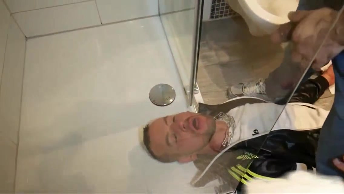 Knocked around, face fucked and pissed on