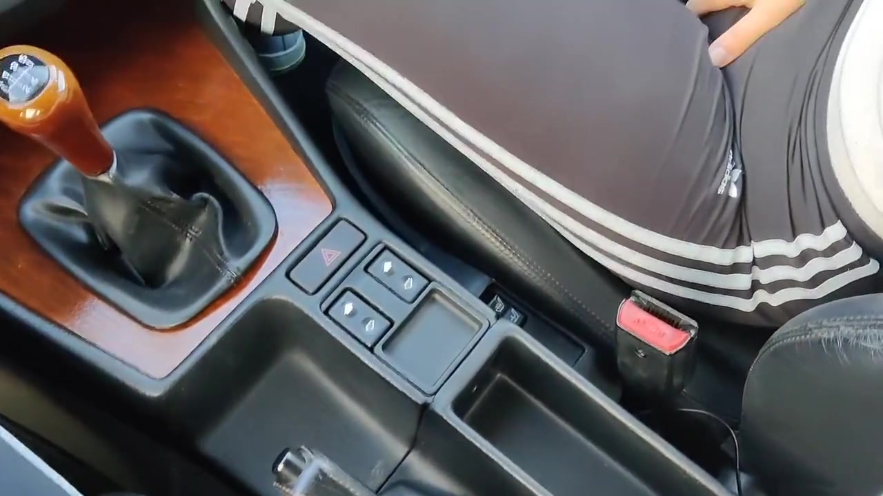 Horny Gf Gets Fucked In The Car got Interrupted While Cumming On Her Ass