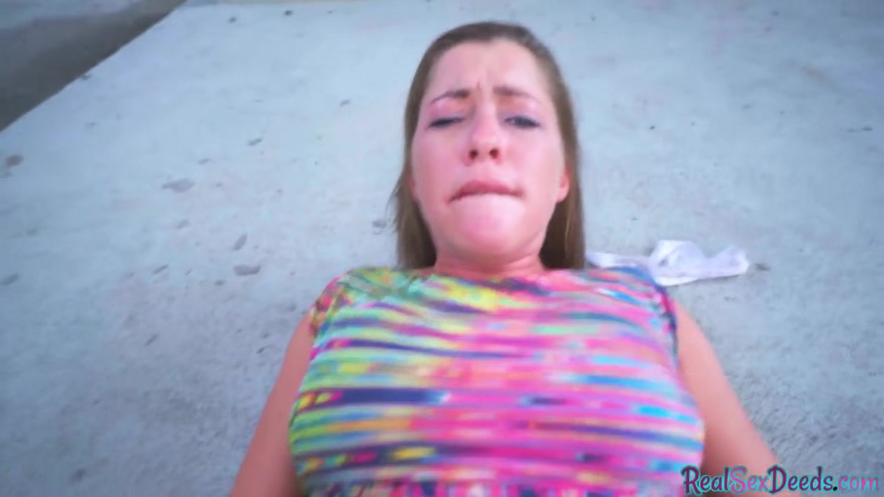 Doggystyled slut fucked outdoor in POV by raw fucker