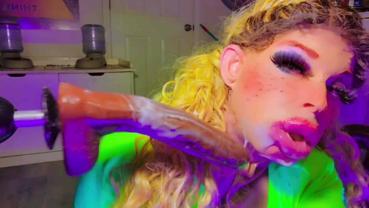 Deepthroat Machine Bbc Bimbo Transseual