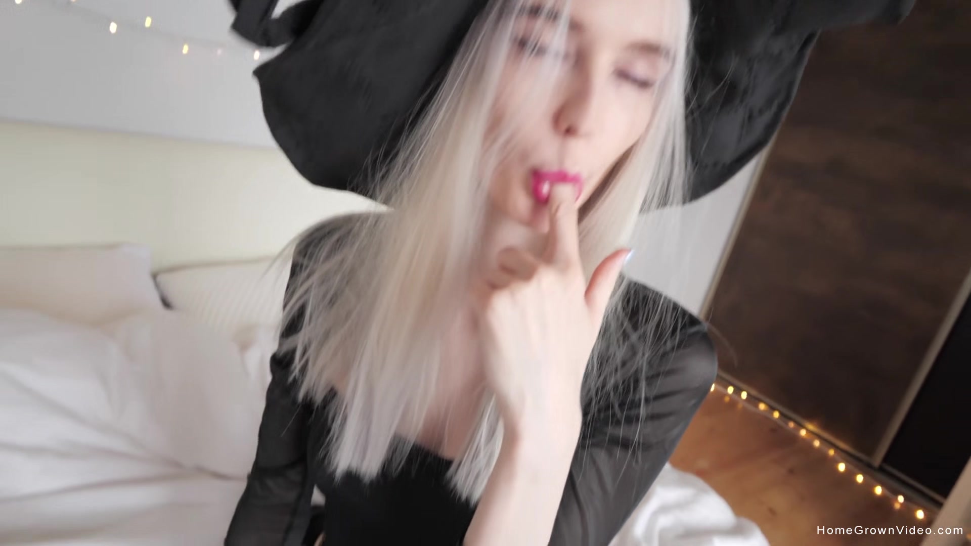 It might not be Halloween, but don't mind seeing this hot witch riding that stick.