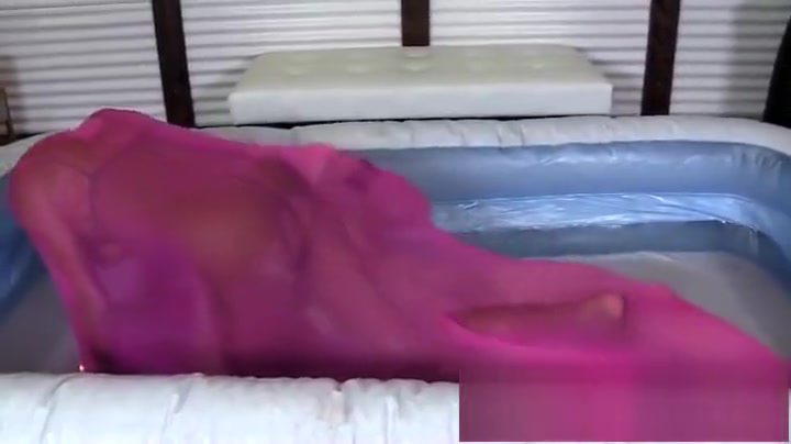 shemale And paramour nail In A Pink Elastic Bubble