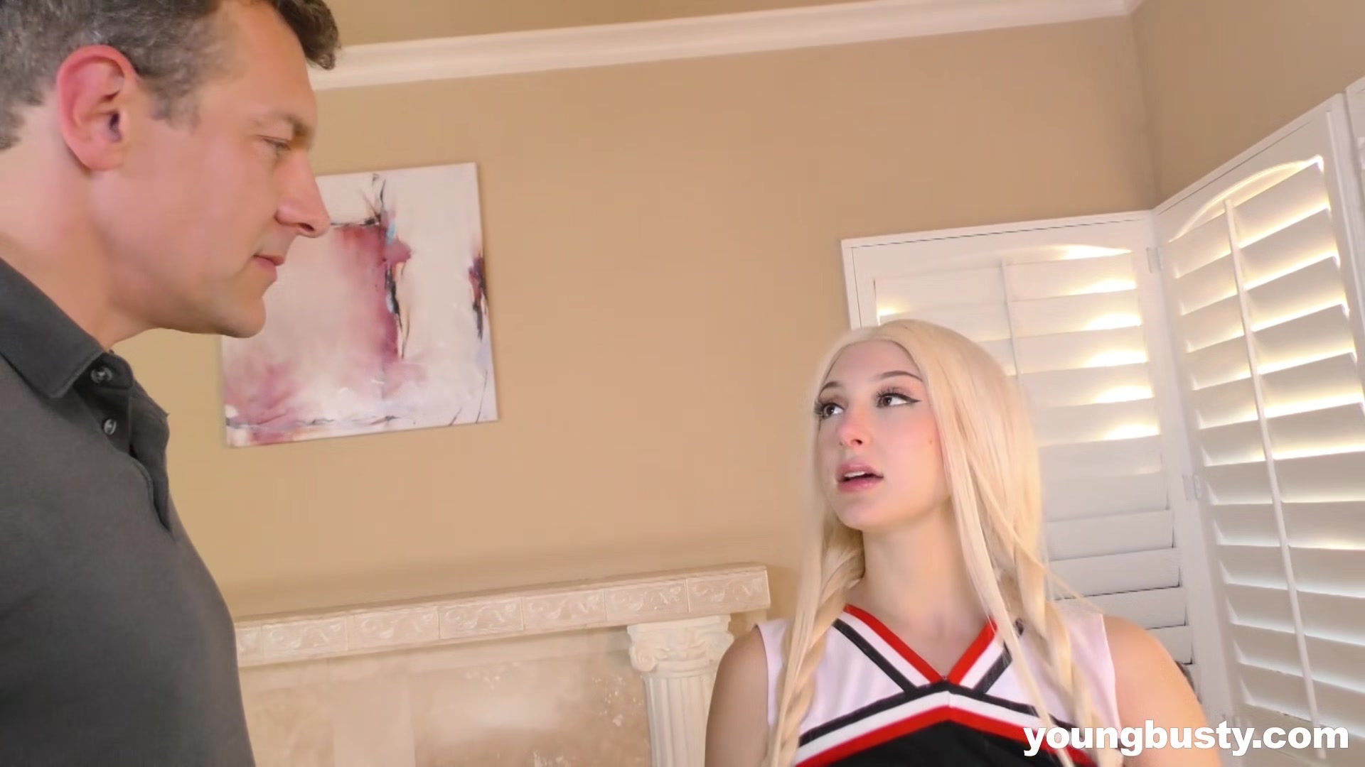 Nympho Cheerleader Skylar Vox Tries Out for the School Team at YoungBusty