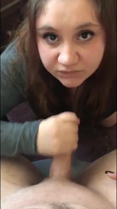 My stepsister begs to suck my cock