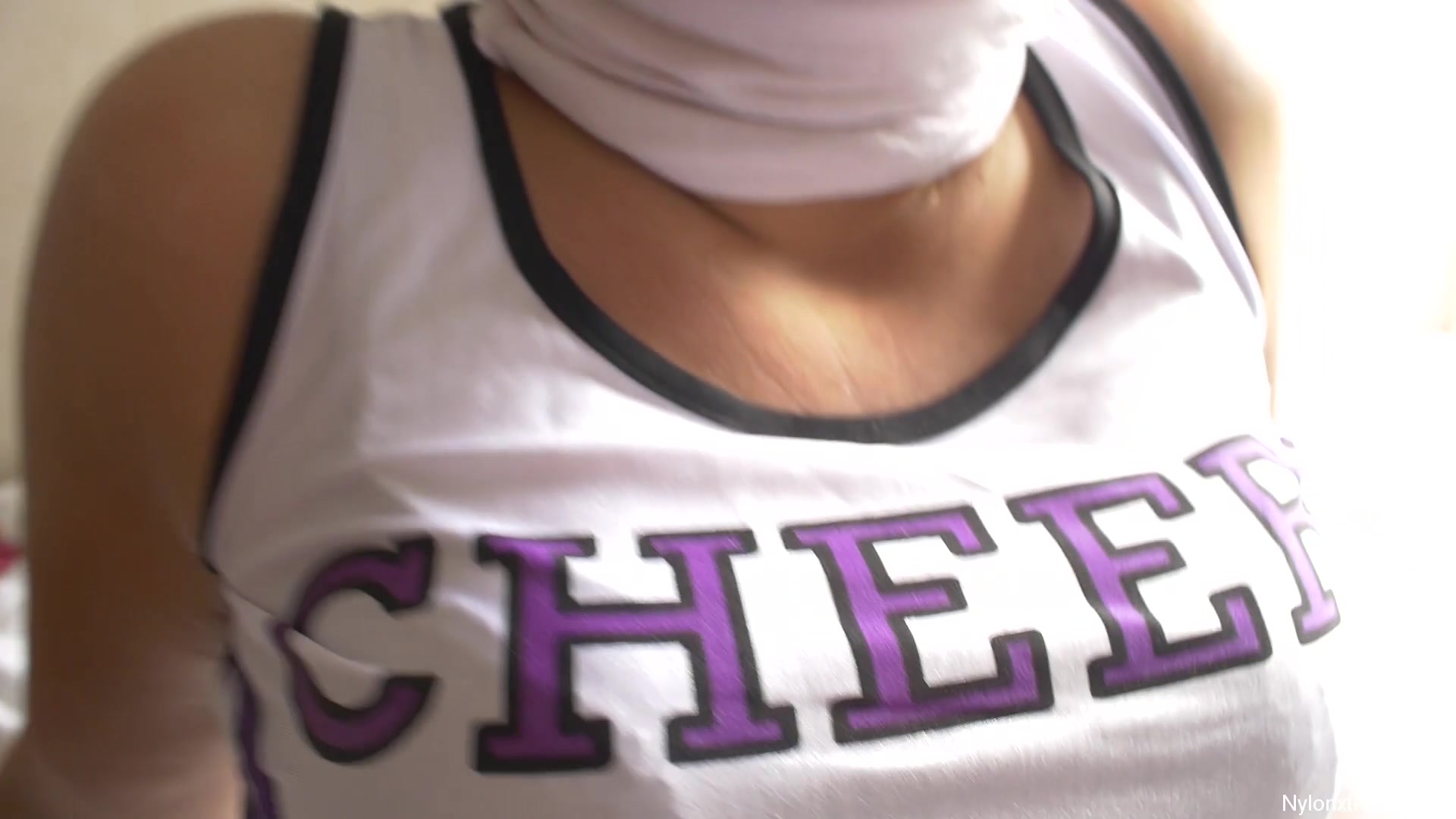 86 Cheerleader In Pantyhose White Encasement - Sex Movies Featuring Sexy Tights