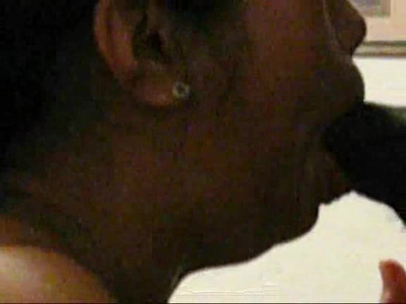 Thai slut takes huge black dick deep in the throat