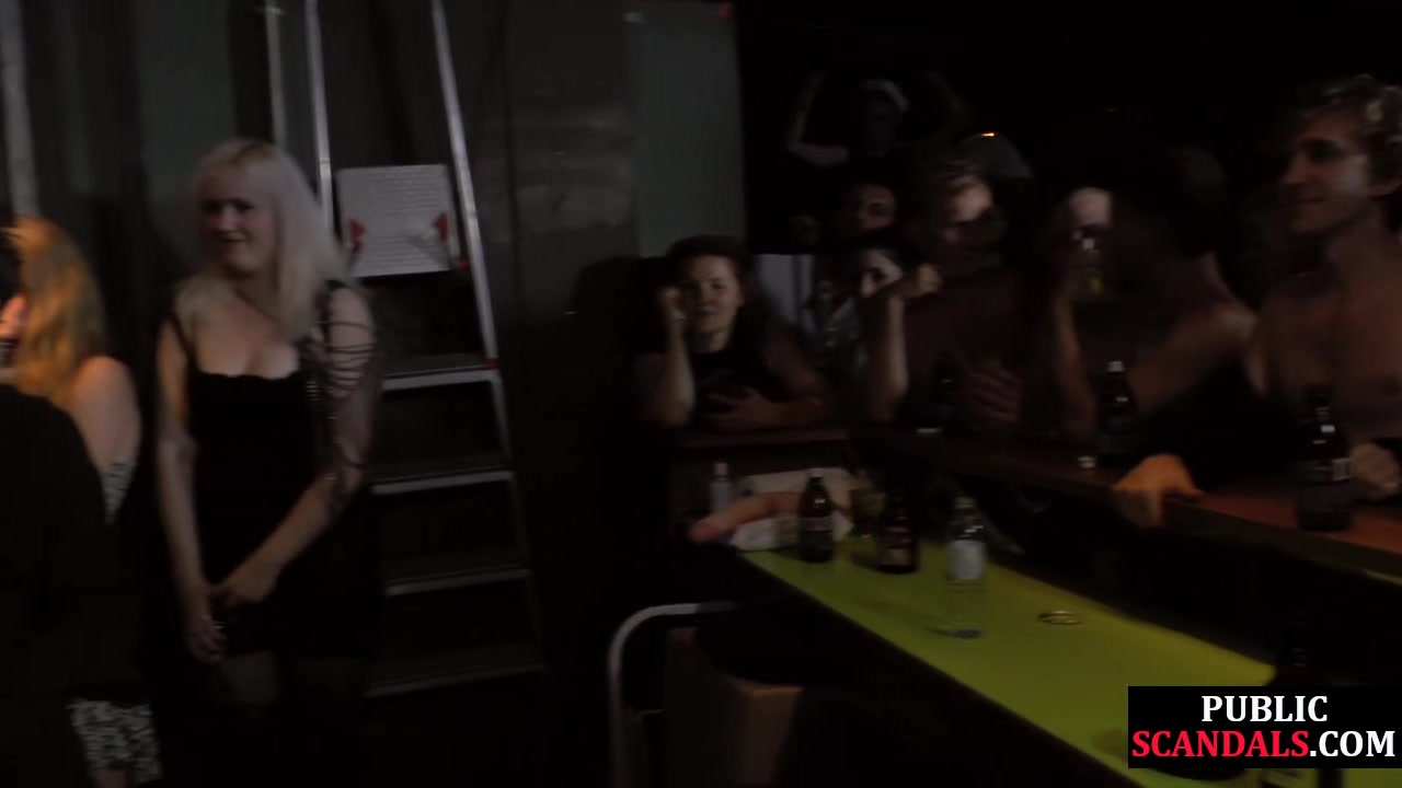 Busty public bdsm sub gangbanged and whipped in group