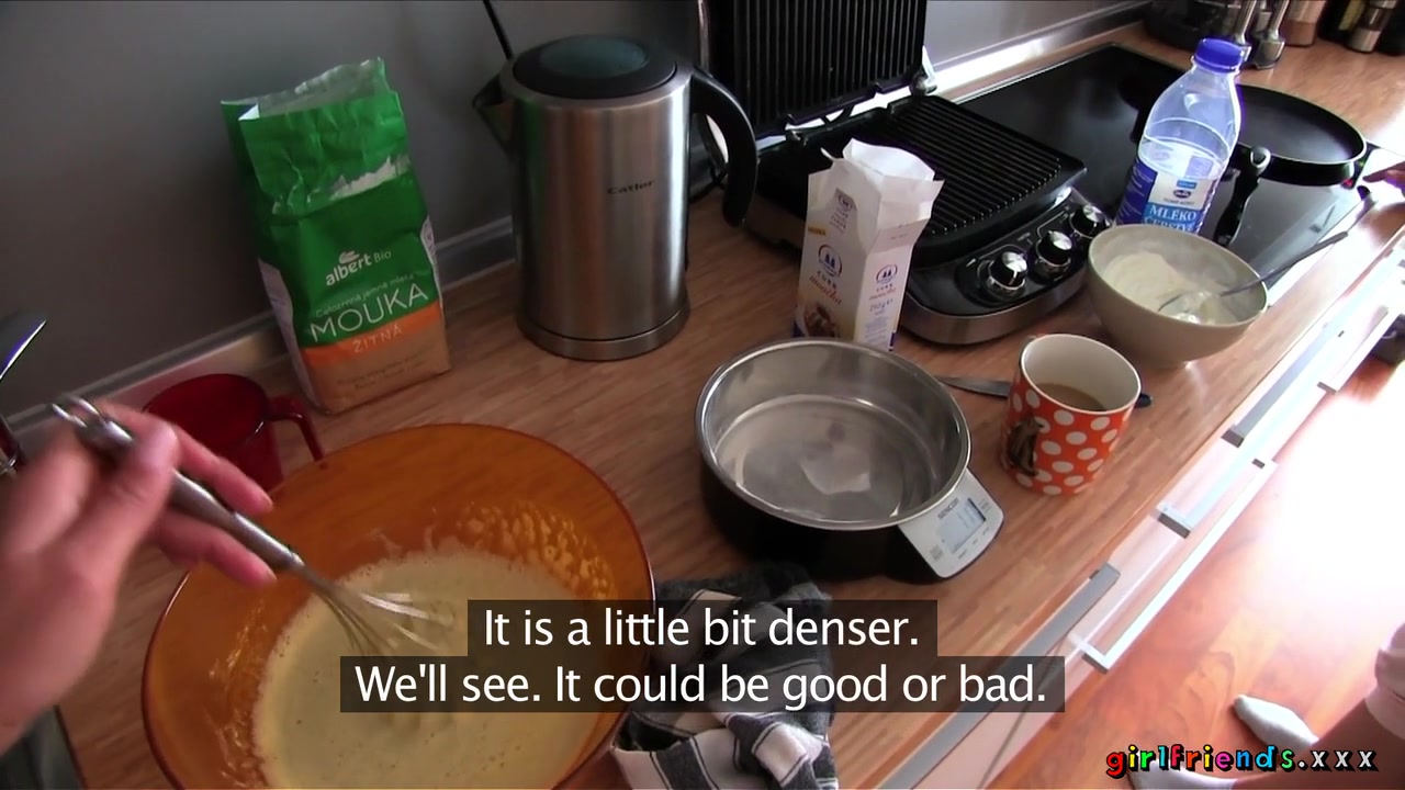 Micha & Oksana in Making Pancakes - Girlfriends