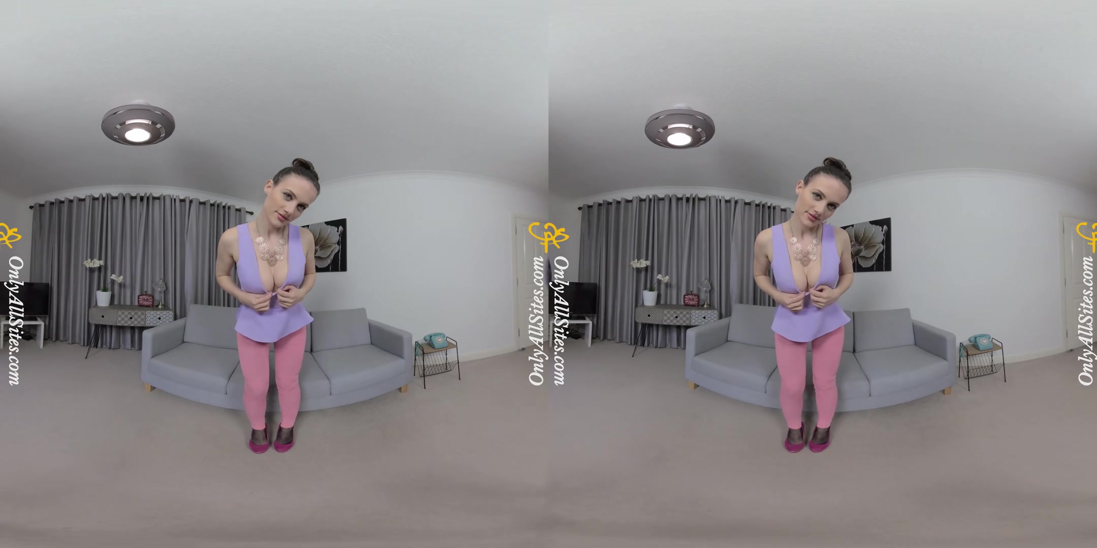 Jamie Jones - Pink Pantyhose - OnlyTease