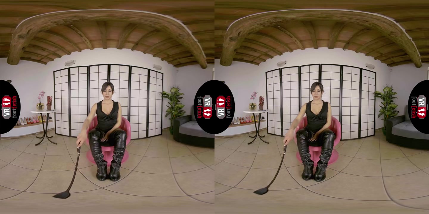 Mistress Katy Doesn't Need To Take Anything Off To Blow Your Mind Completely - VRFootFetish