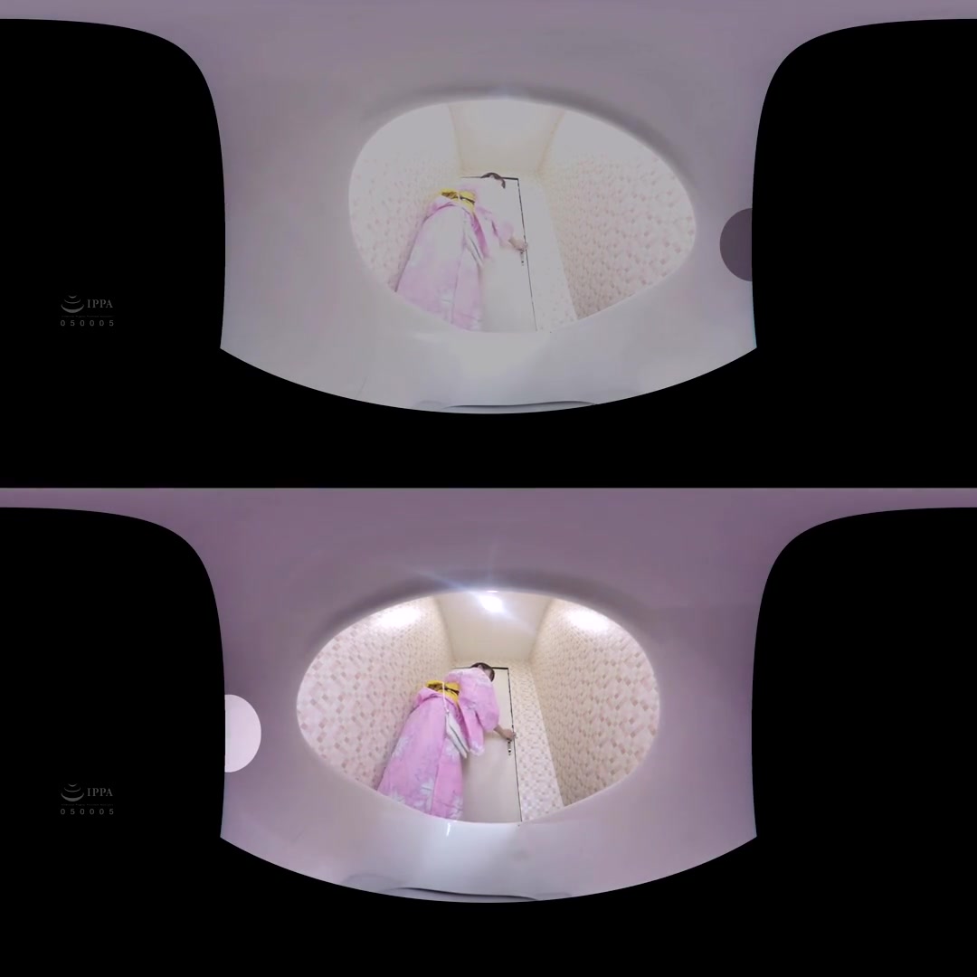 Sneak Shot of Women Tinkling in Yukatas at the Summer Festival; Japanese Babes in the Bathroom