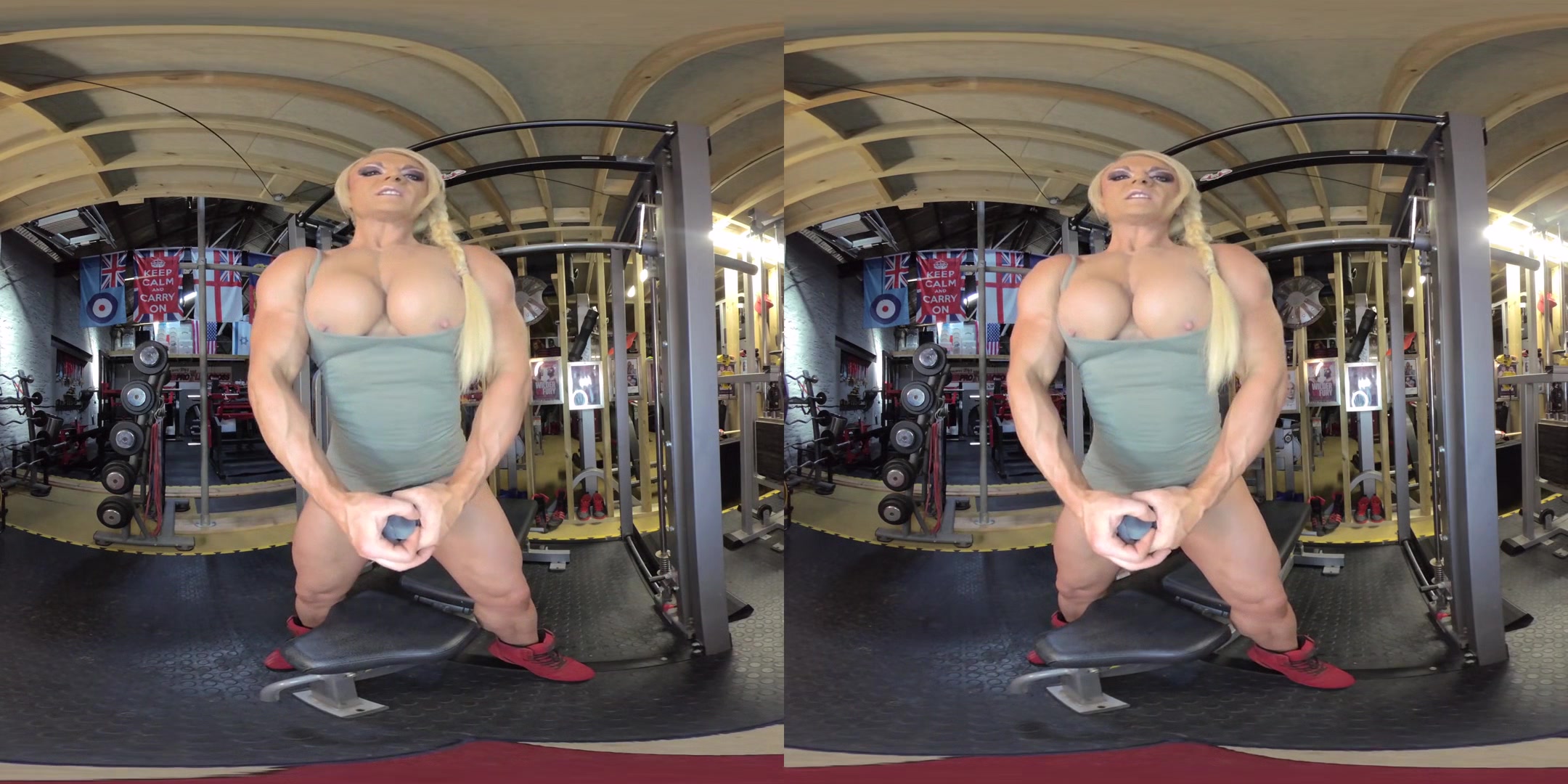 Lisa Cross Scene 3 - Muscle Babe Solo Wearing Strapon Dildo