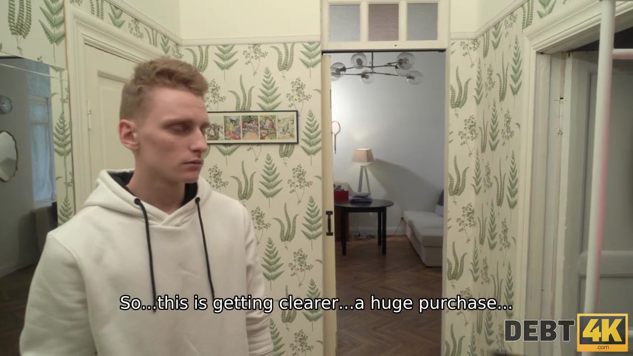 DEBT4k. Collector asked about his wife to fuck her ass to write off the debt