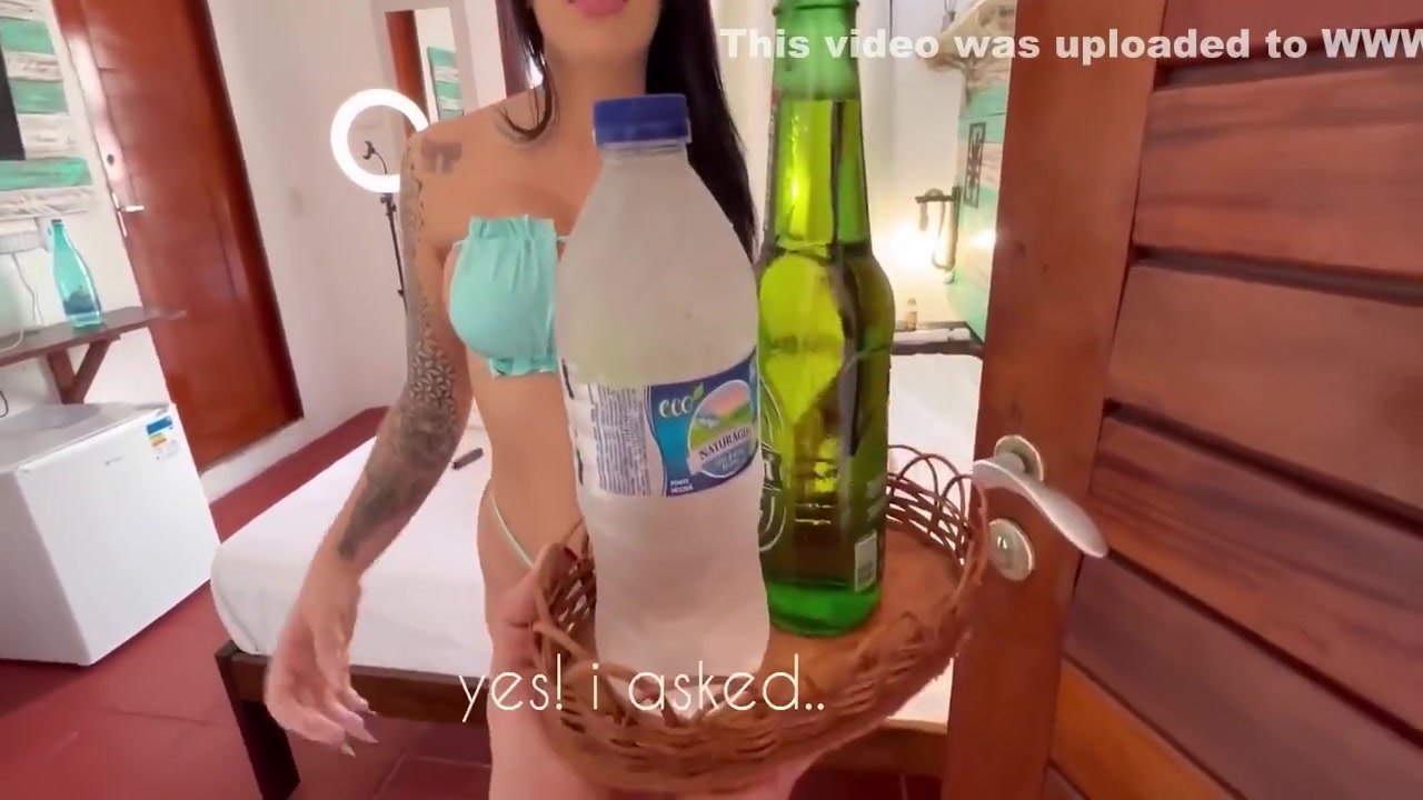 Hot Brunette Fucks With Fa Who Was A Waiter And Worked At A Inn