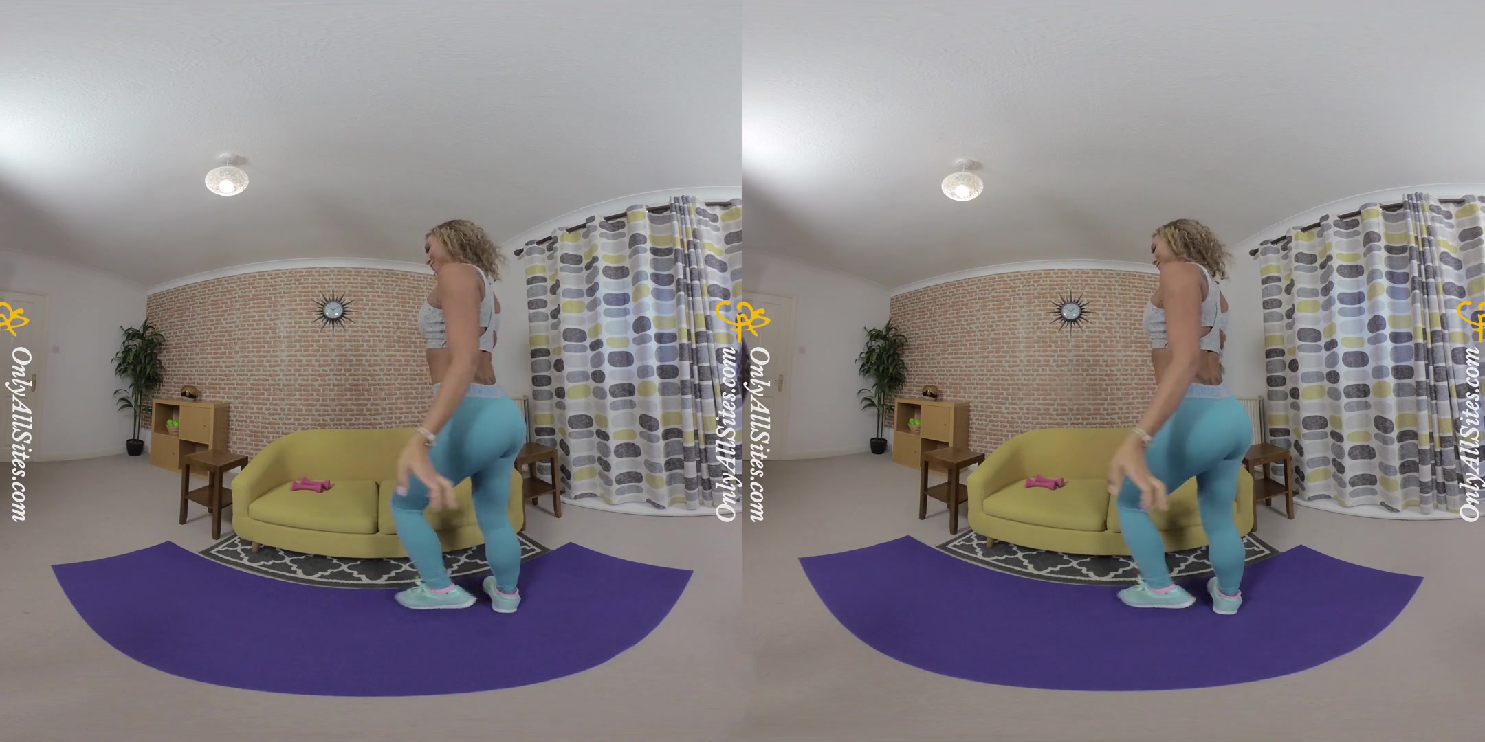 Natalia Forrest - Gym; Busty teen 18+ in Workout Clothes Stripping