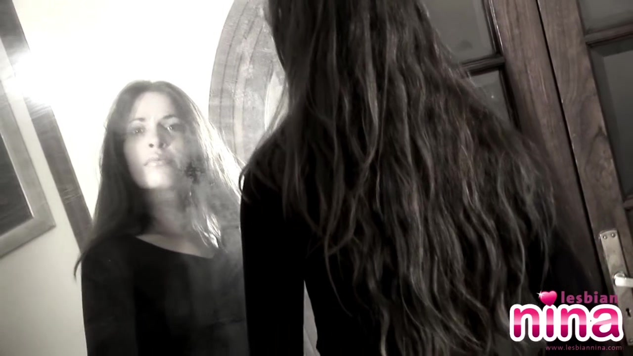 Lesbian Nina showing her perfect tits and Ass in Solo