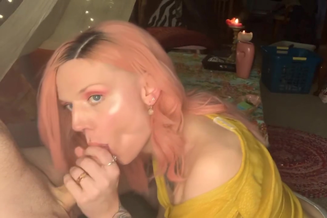 Pink hair, Cock Sucking, Makeup, And Toys