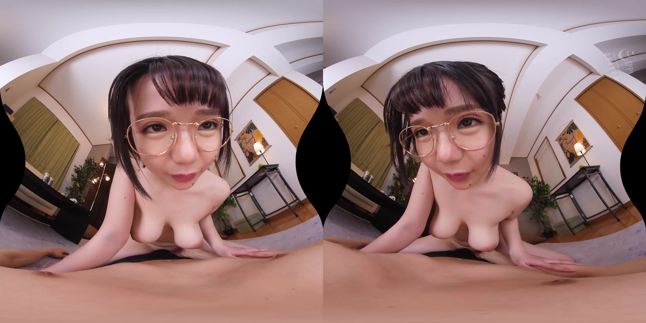 Nenne Ui - Ceiling Angle Vr - Staring At Amorous Glasses Goddess From Below Part 2