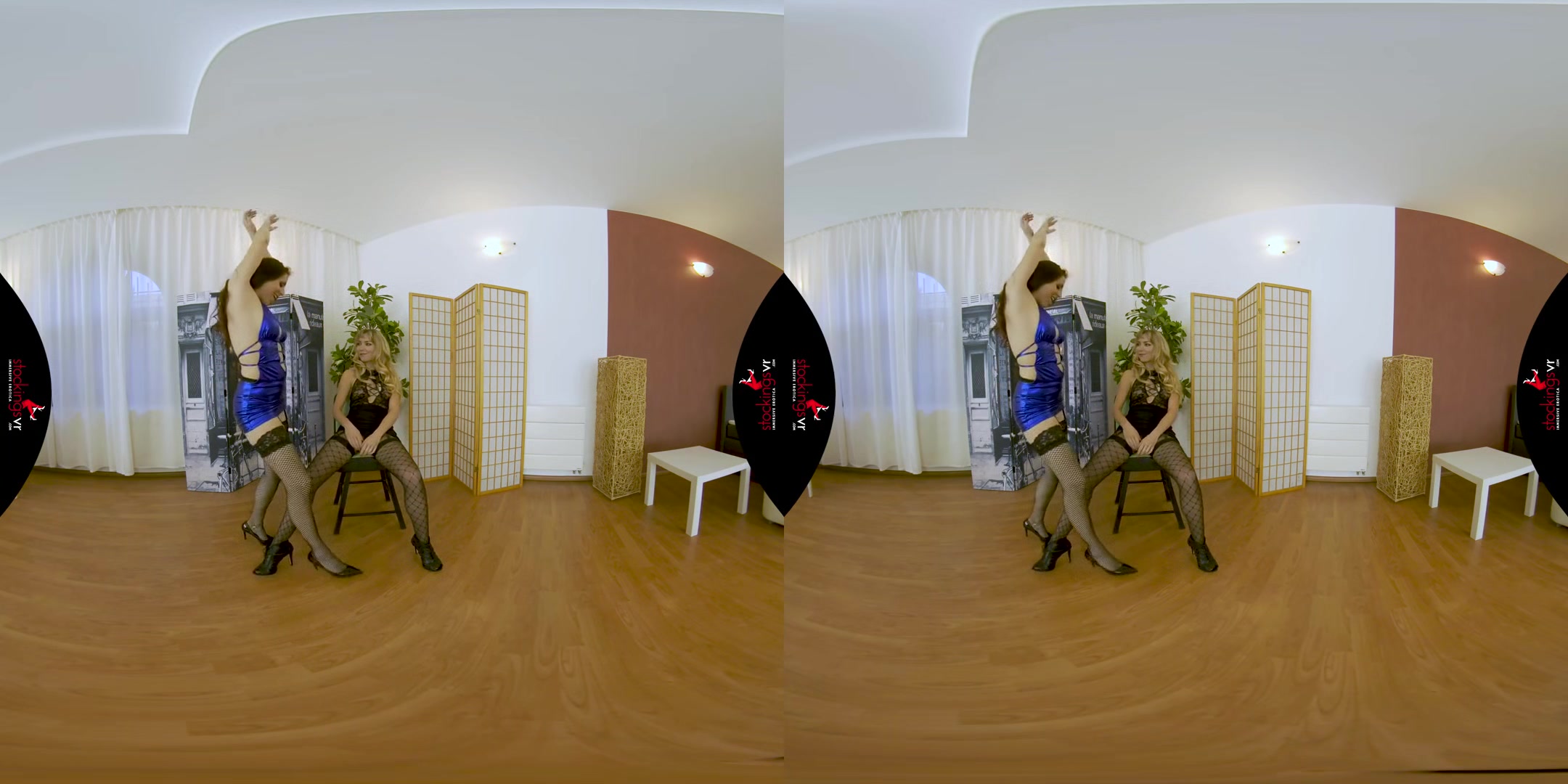 Sheer Pleasure - Lesbian 3D Porn Voyeur Stockings Fetish