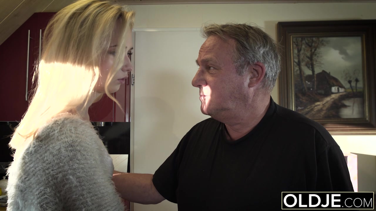 Young Old porn Martha gives grandpa a sloppy blowjob