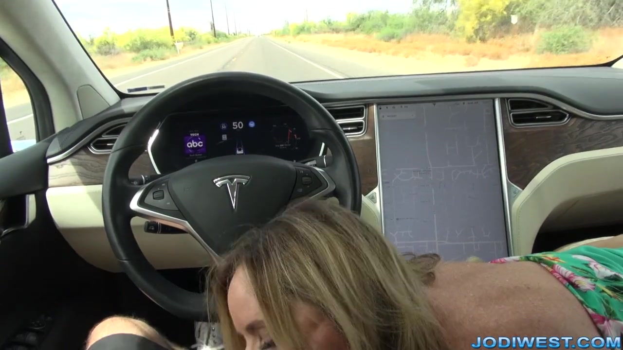 Jodi West Shows The Benefits Of Having A Self Driving Tesla - JodiWest