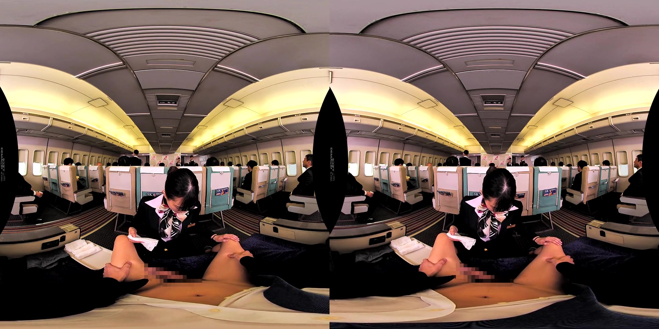 In-Flight Pussy Straddling VR 1 - Asian Uniform Public Sex