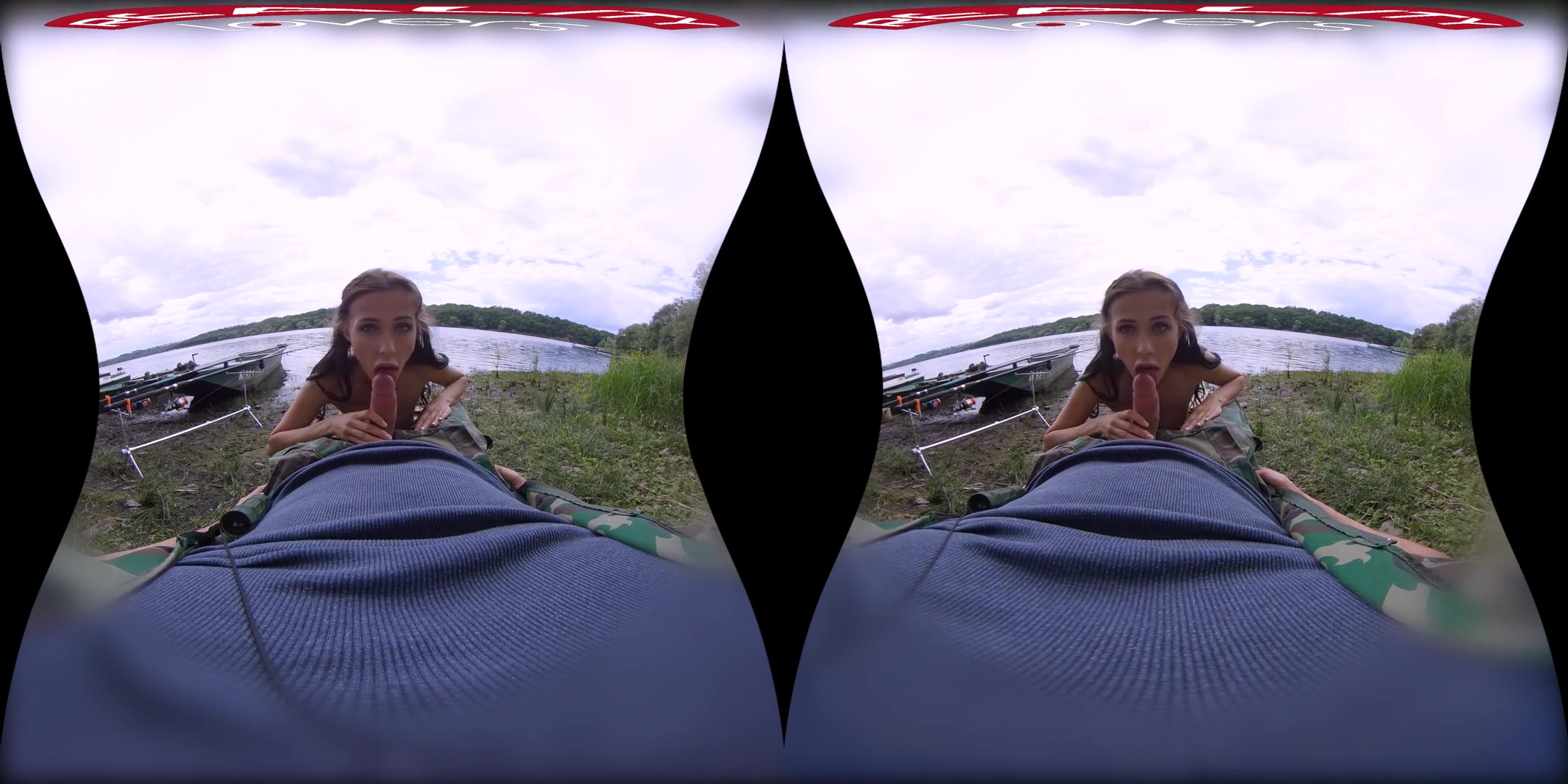 Fisherman's Friend got Sucked - Busty teen 18+ Babe Fucks by the Lake