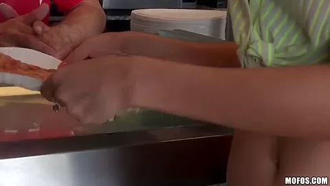 Nova Brooks goes wild and nasty in public, sucking huge cock