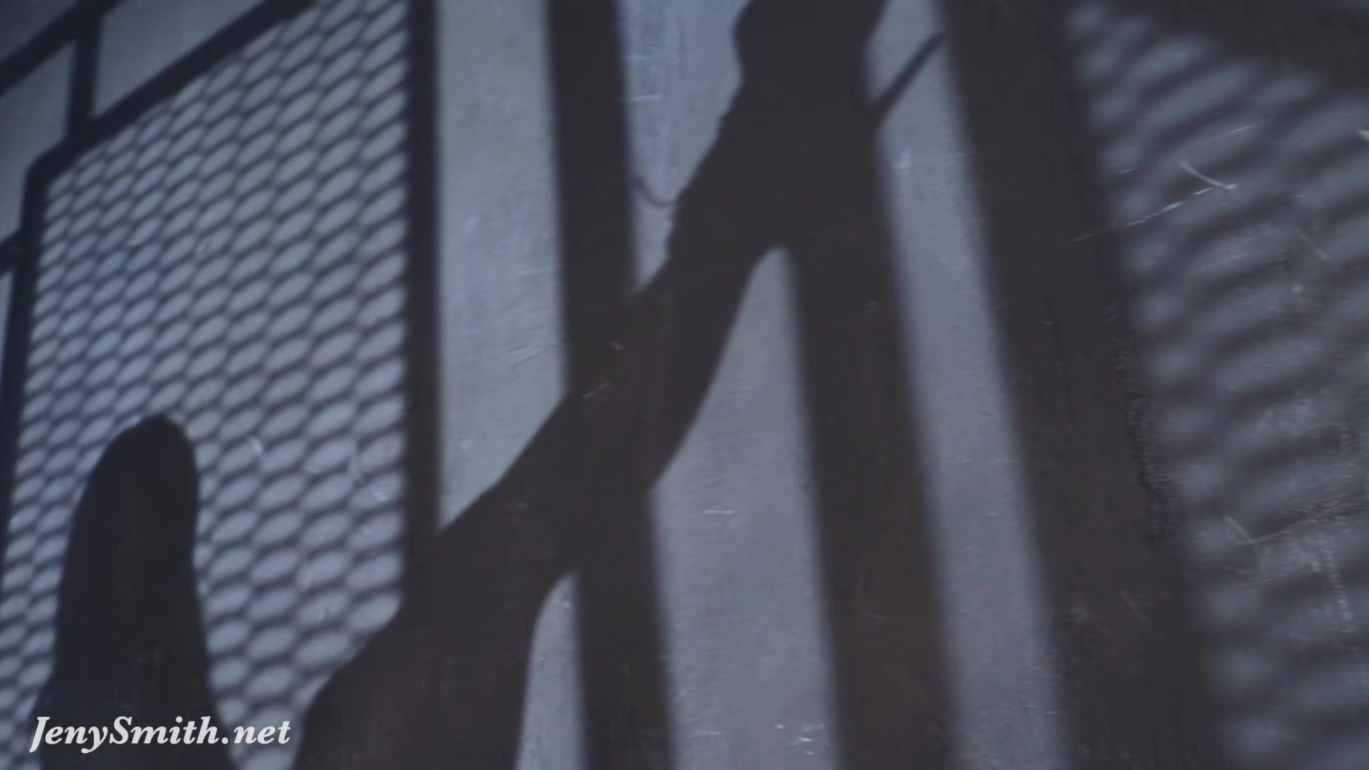 My Shadow: Jeny Smith teasing you with High heels, Mini skirt and Stockings