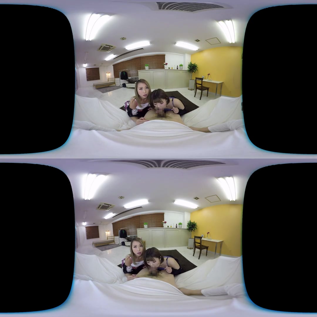 Bitchy Tanned Bad Girls' Creampie Threesome; JAV Idol 3P POV VR