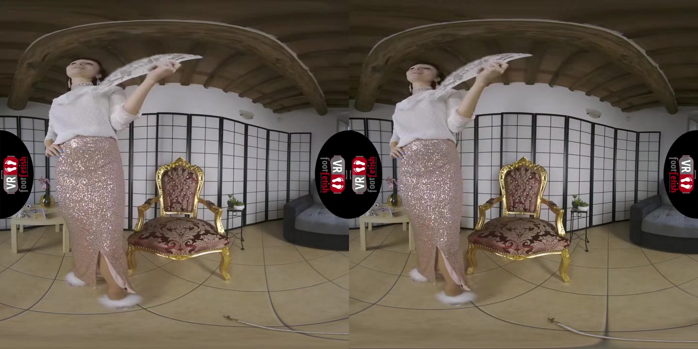 Elegant Dame Babyrose Shows You Her Hot Feet And Toes In Tight Pantyhose In VR - VRFootFetish