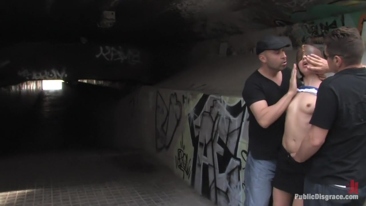 Alina Rose gets fucked by two men in public