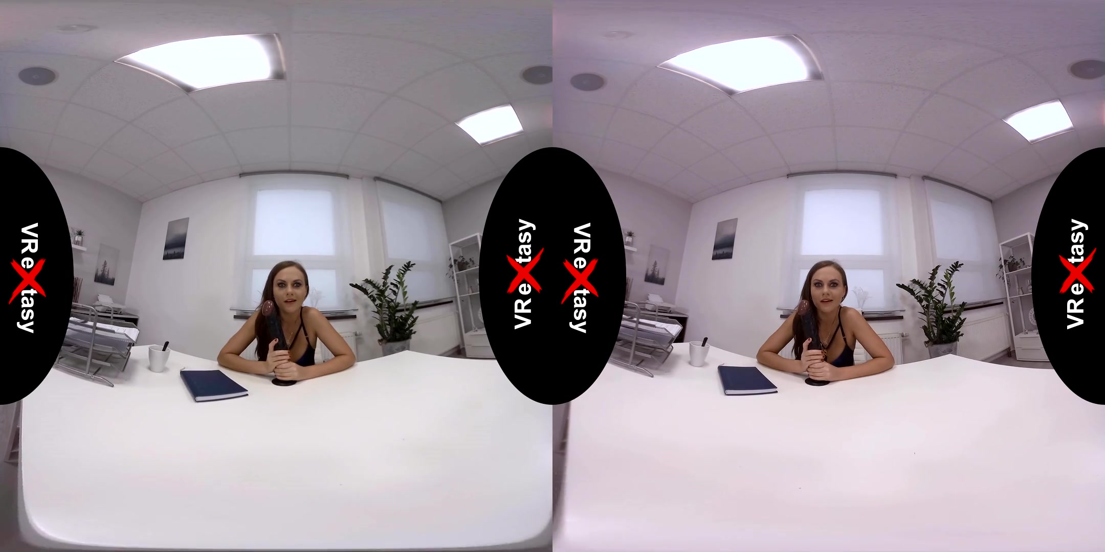 Tina Kay - JOI in the Office - Toying Shaved Femdom