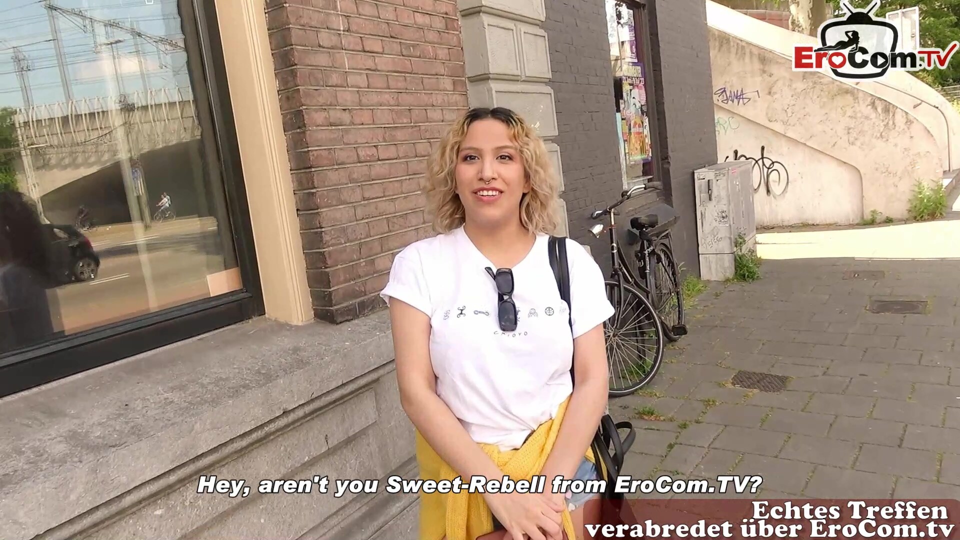 Dutch woman tourist picked up in Germany and fucked without a condom