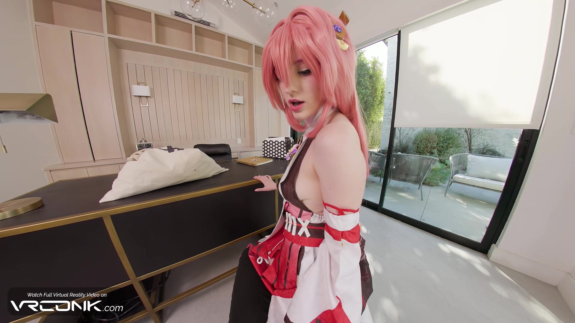 VR Conk Genshin Impact Yae Miko A sexy teen 18+ Cosplay Parody PT1 With Melody Marks In HD Porn