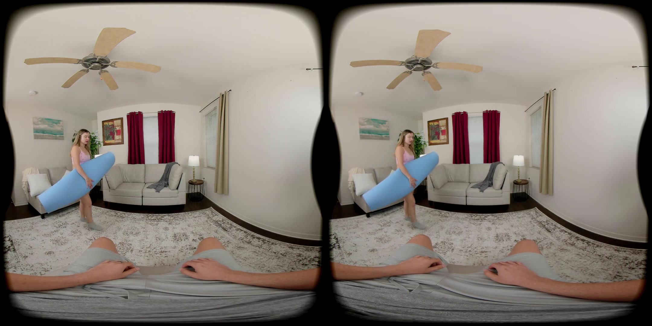 Blonde Stepsister Does Nude Yoga