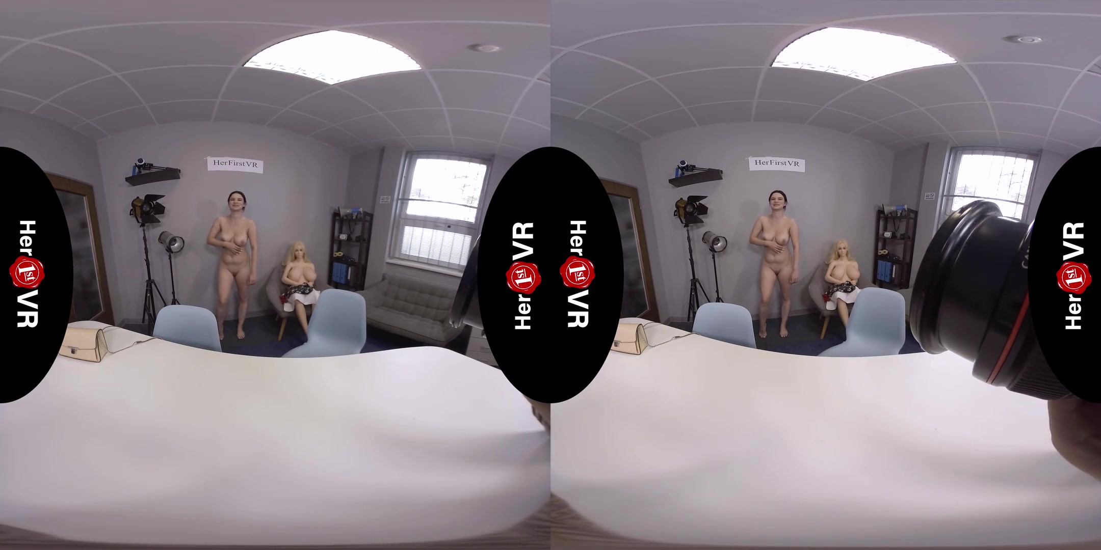 Katarina Rina - VR Casting - Thick Amateur Shaved First Time