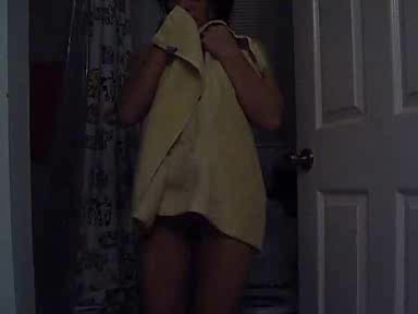 Short-haired brunette dancing and teasing you