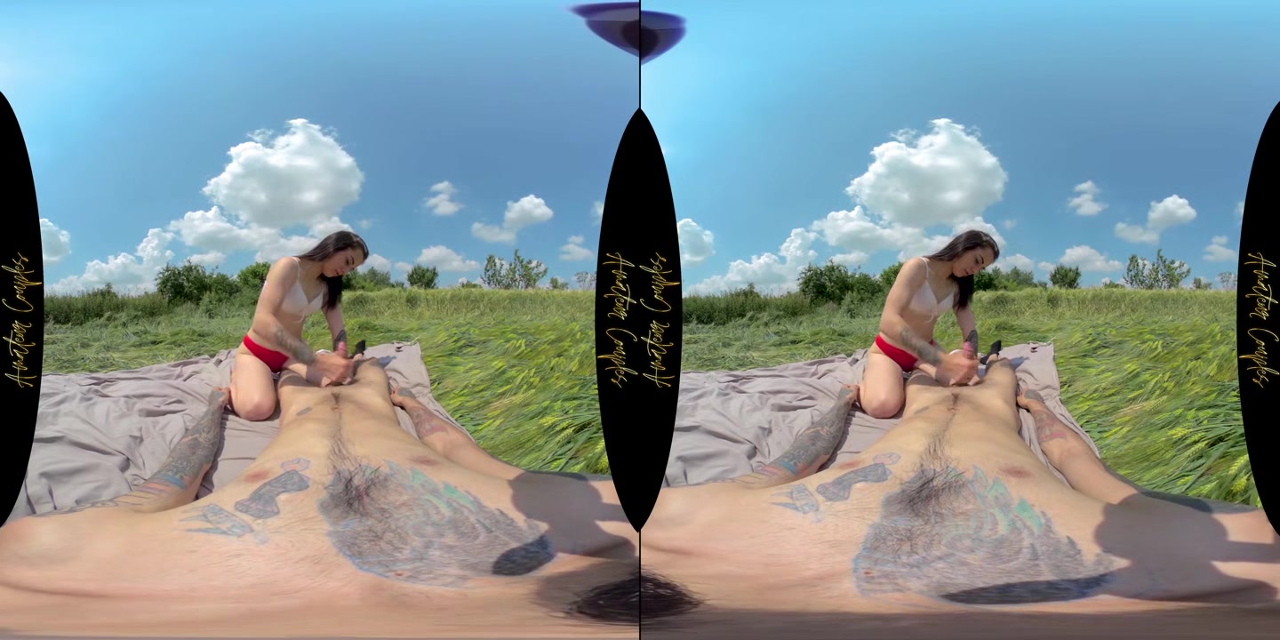 Outdoor Pov Sex With Amateur Couple In A Wheat Field - AmateurCouplesVR