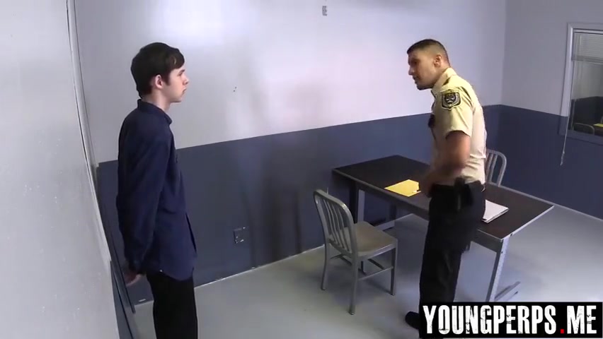 Teen 18+ Perp Detained And Anal Fucked By Officer On Duty