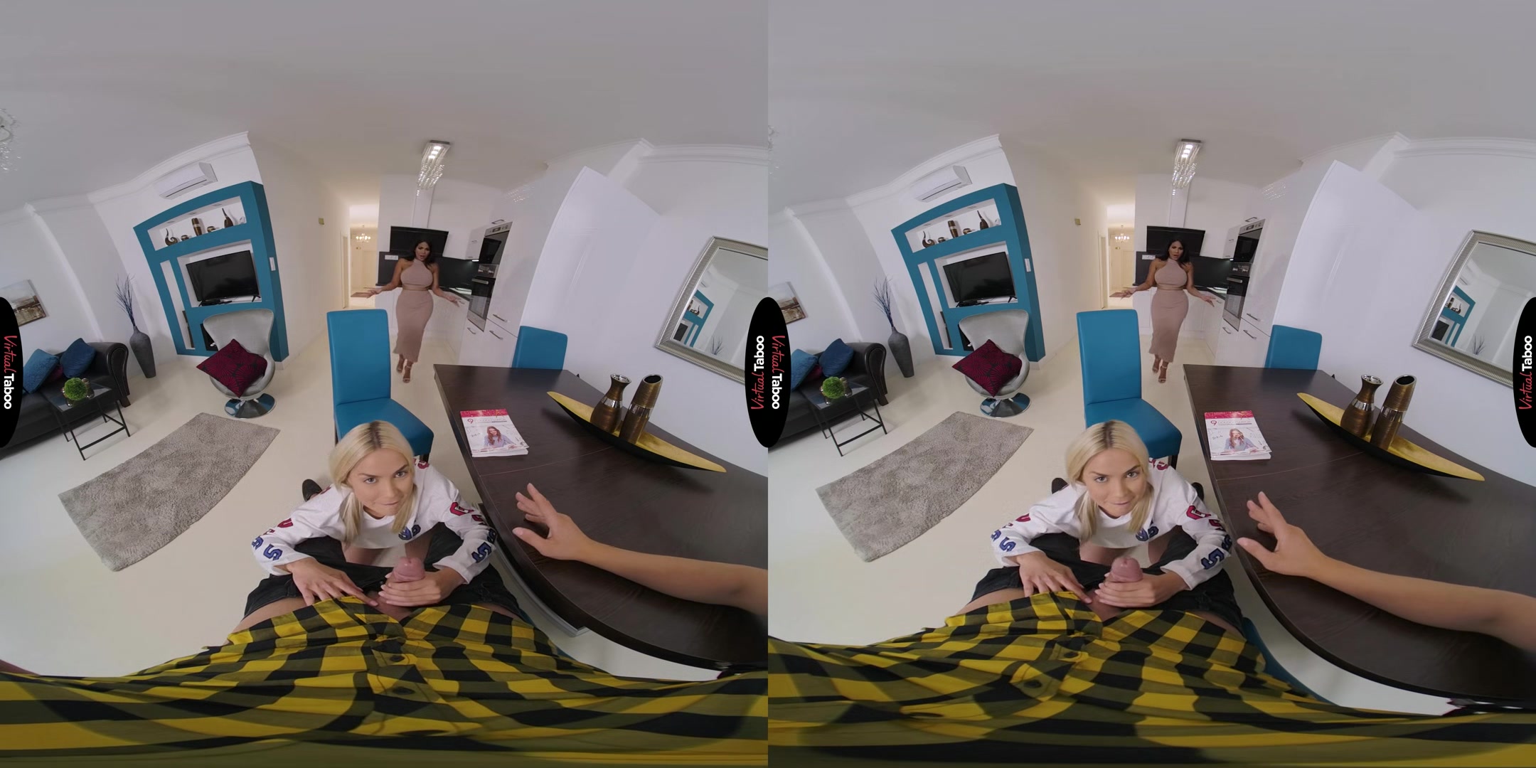 Lika Star, Kesha Ortega VR Porn: Big Booty Aunty Wanna Join - VirtualTaboo
