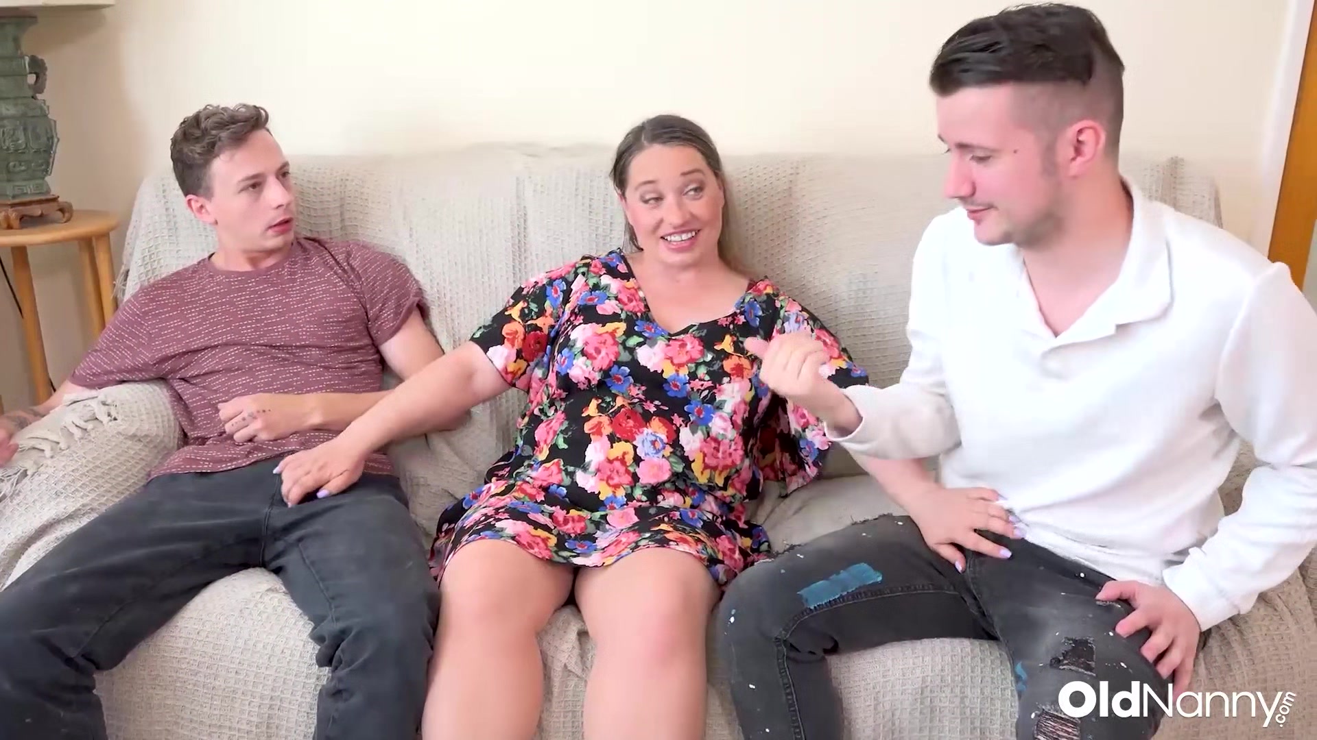 Mature BBW Granny Enjoys Wild Threesome With Two Sexy Men