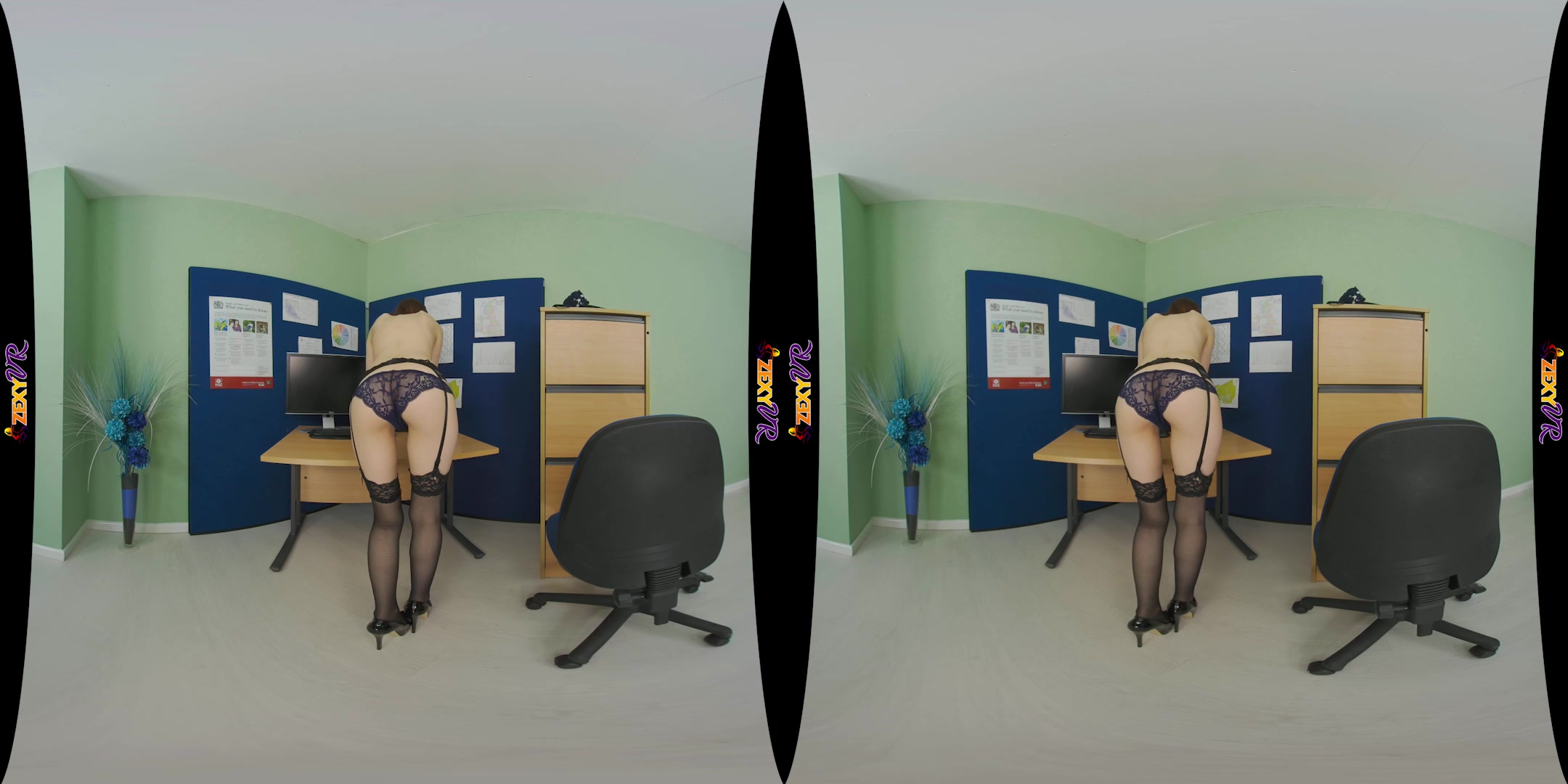 Office Cutie featuring Kourtney E - ZexyVR