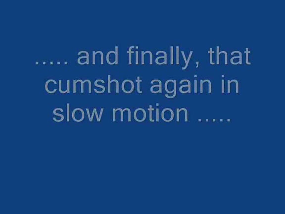 Amateur guy splattered on her face and made a slowmotion