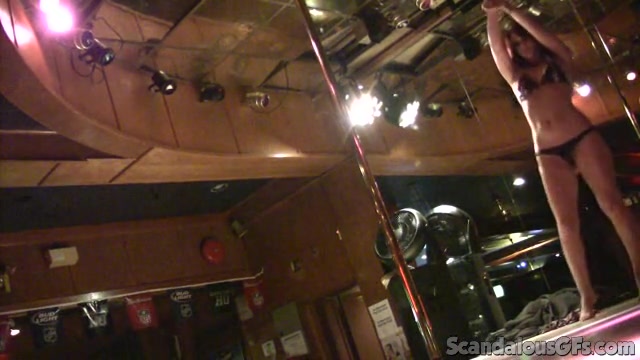 Hot Girlfriend Filmed In A Strip Bar Dancing