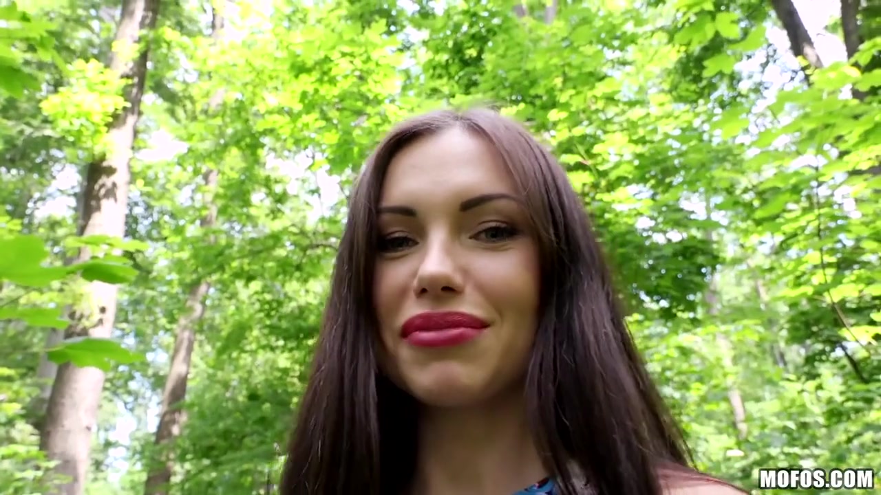 Sasha Rose in Russian Brunette Fucks Outdoors - PublicPickups